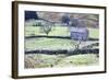 Field Barn and Dry Stone Walls in Garsdale-Mark-Framed Photographic Print