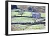 Field Barn and Dry Stone Walls in Garsdale-Mark-Framed Photographic Print