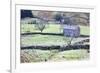 Field Barn and Dry Stone Walls in Garsdale-Mark-Framed Photographic Print