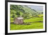 Field Barn Below Kisdon Hill Near Angram in Swaledale-Mark Sunderland-Framed Photographic Print