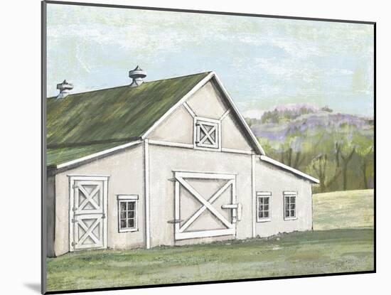 Field Barn in Spring-Art Licensing Studio-Mounted Giclee Print