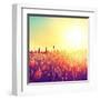 Field, Beautiful Nature Sunset Landscape-Subbotina Anna-Framed Art Print