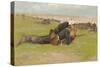 Field Drill for the Prussian Infantry-Frederic Remington-Stretched Canvas