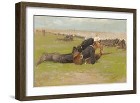 Field Drill for the Prussian Infantry-Frederic Remington-Framed Giclee Print