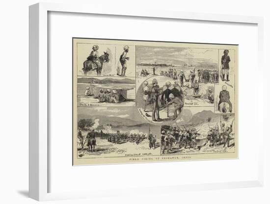 Field Firing at Peshawur, India-null-Framed Giclee Print