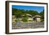 Field in Front of Traditional Wooden Houses in the Yangdong Folk Village Near Gyeongju-Michael-Framed Photographic Print