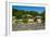 Field in Front of Traditional Wooden Houses in the Yangdong Folk Village Near Gyeongju-Michael-Framed Photographic Print