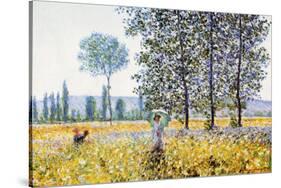 Field in Spring-Claude Monet-Stretched Canvas