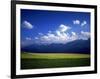 Field & Karwendel Mts, Aldrans, Tyrol, Austria-Walter Bibikow-Framed Photographic Print