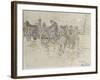 Field Kitchen on the Road to Belfort, 1918-Louis Robert Antral-Framed Giclee Print