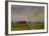 Field Landscape with Farm, 1912-Harald Oscar Sohlberg-Framed Giclee Print