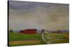 Field Landscape with Farm, 1912-Harald Oscar Sohlberg-Stretched Canvas