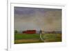 Field Landscape with Farm, 1912-Harald Oscar Sohlberg-Framed Giclee Print
