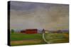 Field Landscape with Farm, 1912-Harald Oscar Sohlberg-Stretched Canvas