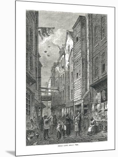 Field Lane About 1840-null-Mounted Giclee Print