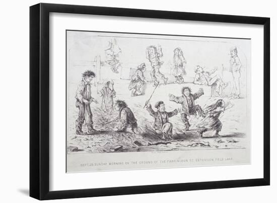 Field Lane Ragged School, London, 1853-William Dickes-Framed Giclee Print