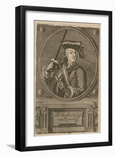 Field-Marshal Count Pyotr Alexandrovich Rumyantsev-Zadunaisky, 1770-null-Framed Giclee Print