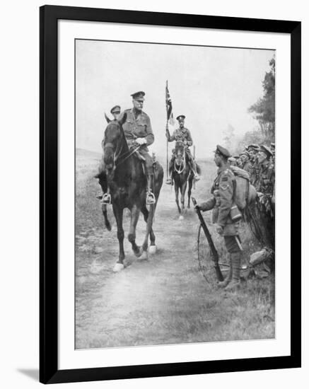 Field Marshal Douglas Haig Reviewing Canadian Troops, Drocourt-Queant, 31 August 1918-null-Framed Giclee Print