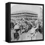 Field Marshal Lord Roberts and Staff Cheering the Queen, Pretoria, South Africa, 5th June 1900-Underwood & Underwood-Framed Stretched Canvas