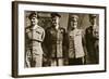 Field Marshal Montgomery, General Eisenhower, Marshal Zhukov, and General De Lattre De Tassigny-null-Framed Giclee Print