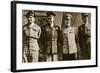 Field Marshal Montgomery, General Eisenhower, Marshal Zhukov, and General De Lattre De Tassigny-null-Framed Giclee Print
