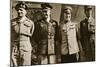 Field Marshal Montgomery, General Eisenhower, Marshal Zhukov, and General De Lattre De Tassigny-null-Mounted Giclee Print
