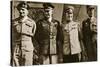 Field Marshal Montgomery, General Eisenhower, Marshal Zhukov, and General De Lattre De Tassigny-null-Stretched Canvas