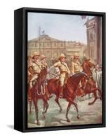 Field Marshal Roberts Relieving the Siege of Kimberley, Boer War, South Africa, 1900-null-Framed Stretched Canvas