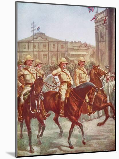 Field Marshal Roberts Relieving the Siege of Kimberley, Boer War, South Africa, 1900-null-Mounted Giclee Print
