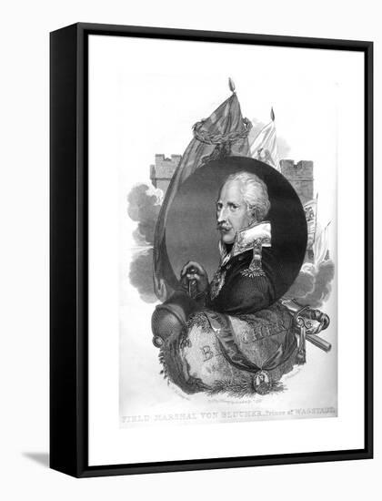 Field Marshal Von Blucher, Prince of Wagstadt, 1816-T Wallis-Framed Stretched Canvas