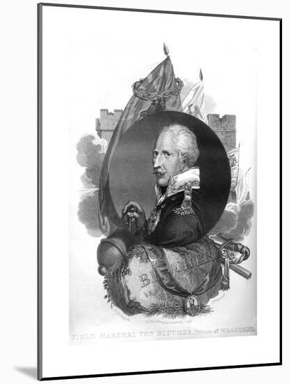 Field Marshal Von Blucher, Prince of Wagstadt, 1816-T Wallis-Mounted Giclee Print