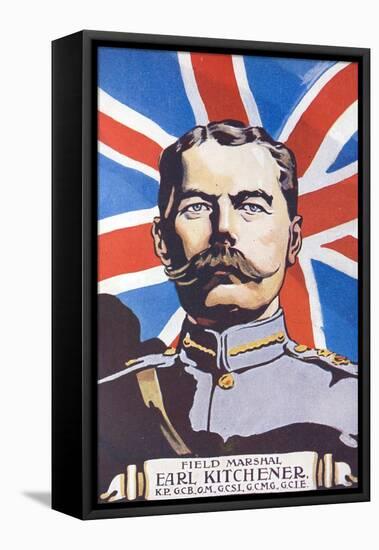 Field Marshall Earl Kitchener from About 1915-null-Framed Stretched Canvas