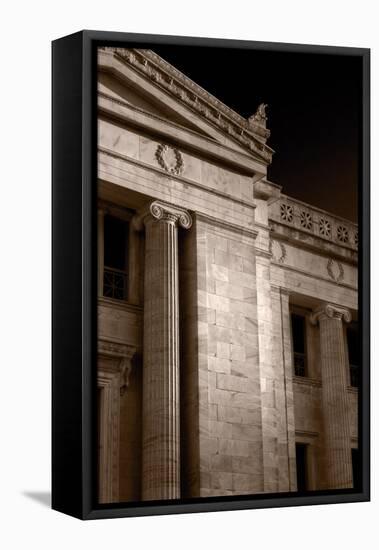 Field Museum of Chicago BW Number 2-Steve Gadomski-Framed Stretched Canvas