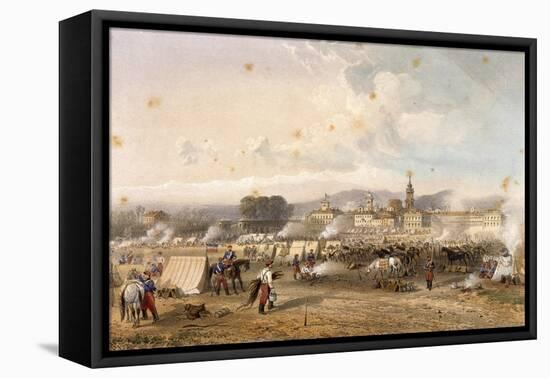 Field of African Hunters in Novara in 1859-Carlo Dolci-Framed Stretched Canvas