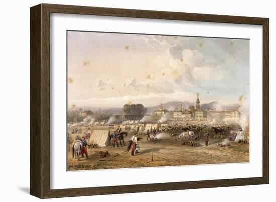 Field of African Hunters in Novara in 1859-Carlo Dolci-Framed Giclee Print