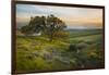 Field of Arrowleaf Balsamroot, Lupine and an Oak Tree at Columbia Hills State Park, Mt. Hood-Gary Luhm-Framed Photographic Print