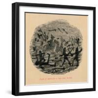 'Field of Battle (in a fog) near Barnet',-John Leech-Framed Giclee Print