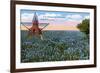 Field of Blue Bonnets, Texas State Flower-null-Framed Premium Giclee Print