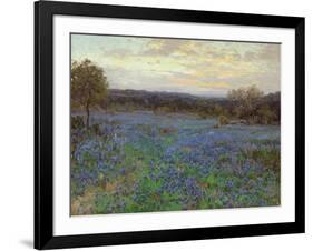 Field of Bluebonnets at Sunset-null-Framed Giclee Print