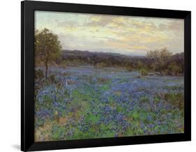 Field of Bluebonnets at Sunset-null-Framed Giclee Print