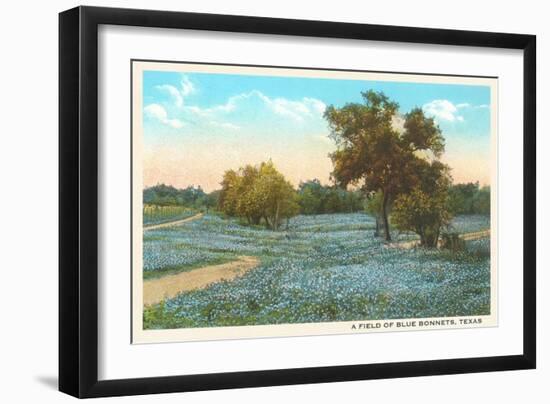 Field of Bluebonnets, Texas-null-Framed Art Print