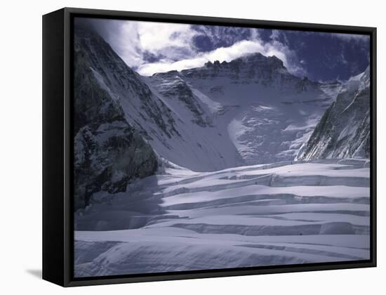 Field of Crevases, Himalayan Mountains Range-Michael Brown-Framed Stretched Canvas