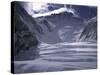 Field of Crevases, Himalayan Mountains Range-Michael Brown-Stretched Canvas