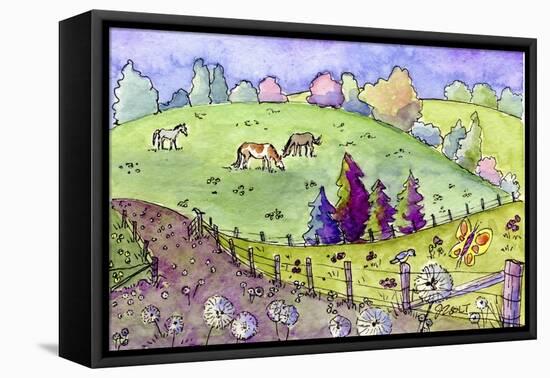 Field of Dreams-Jennifer Zsolt-Framed Stretched Canvas