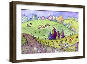 Field of Dreams-Jennifer Zsolt-Framed Giclee Print