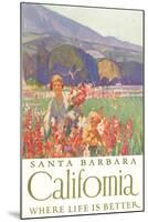 Field of Flowers, Santa Barbara, Calfornia-null-Mounted Art Print