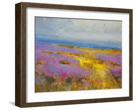 Field of Lavenders 2-Vahe Yeremyan-Framed Art Print