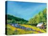 Field of Lupine-Sue Schlabach-Stretched Canvas