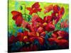 Field Of Poppies A-Marion Rose-Stretched Canvas