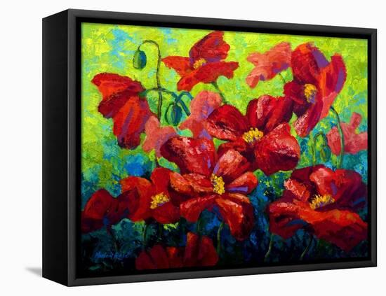 Field Of Poppies A-Marion Rose-Framed Stretched Canvas